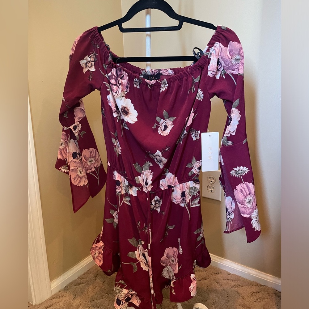 E&M Floral Romper
